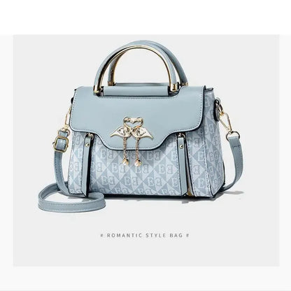 Ladies' handbag 2026 new fashion trend embossed plain style versatile casual shoulder crossbody bag.