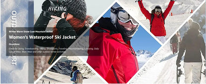 TACVASEN Chaqueta de esquí y snowboard de invierno para mujer, forro polar térmico, impermeable, informal, para trabajo, lluvia, cortavientos, parka