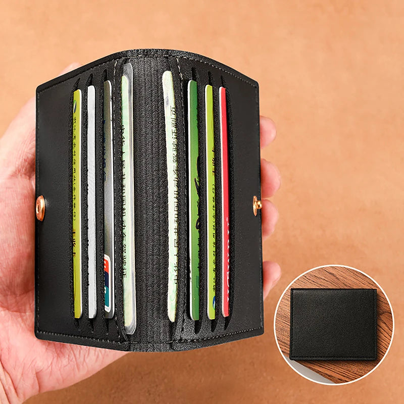 1 funda para tarjetas, delgada y compacta, para identificación bancaria, para licencia de conducir, sencilla y antidesmagnetización.