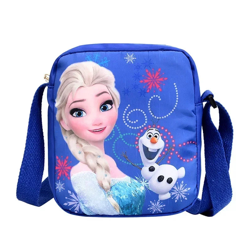 MINISO Disney 2024 New Princess Series Crossbody Bag "Frozen 2" Elsa Sophia Cartoon Shoulder Bag Girls Casual Fashion Handbag