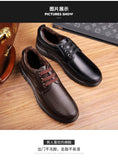Hot Sale Men Genuine Leather Casual Shoes Soft Sole Lace-up Luxury Brand Middle-aged Old Man Dad Lightweight Loafers Shoes