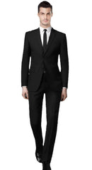 Traje de novio para boda 2025, corte entallado, 2 piezas (chaqueta y pantalón), transpirable (corbata incluida), ideal para padrinos de boda, fiestas y bailes de graduación.