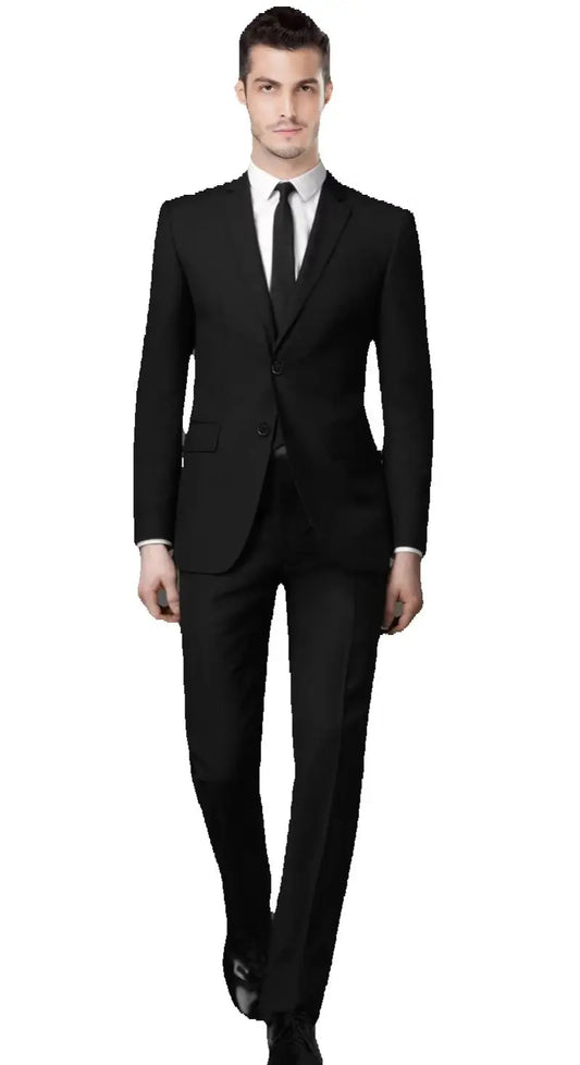 Traje de novio para boda 2025, corte entallado, 2 piezas (chaqueta y pantalón), transpirable (corbata incluida), ideal para padrinos de boda, fiestas y bailes de graduación.