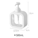 Dispensadores de jabón de baño de 300/500 ml, rellenables, para loción, champú y gel de ducha, portátiles, de viaje, con bomba de baño vacía.