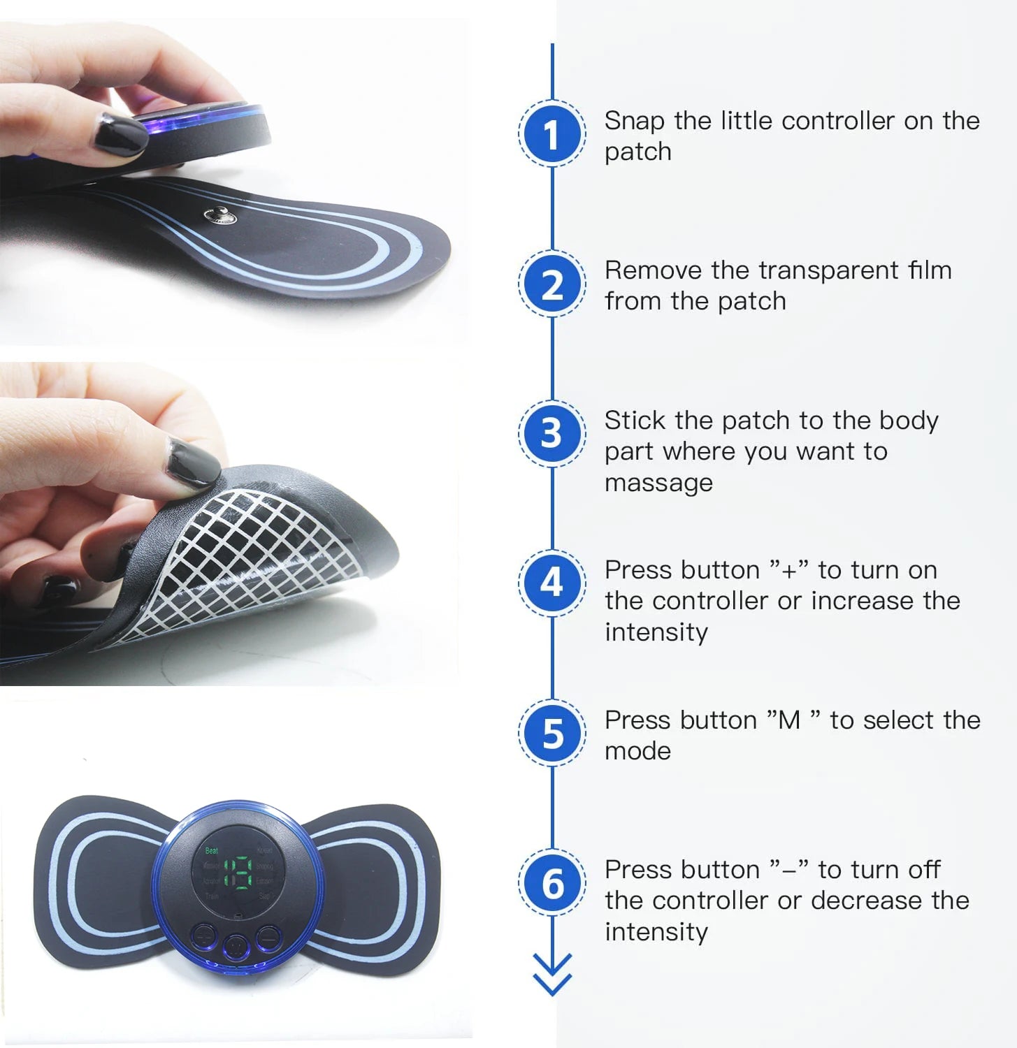 Foot Massager Electronic Massage Pen Neck and Shoulder Massage Three Piece Set Whole Body Relaxation Set Arm Leg and Back Massage