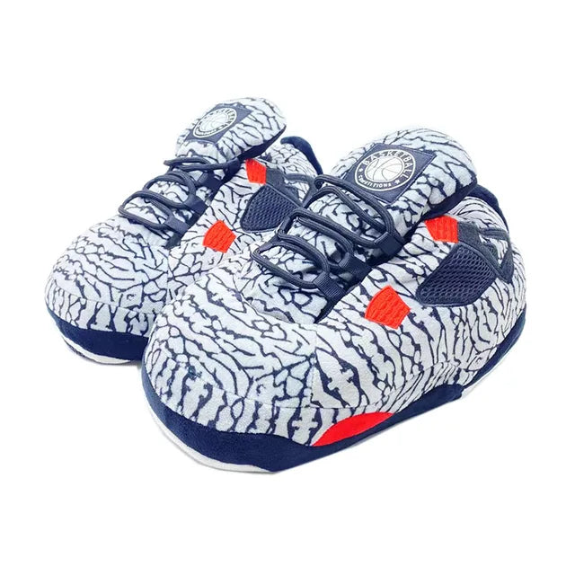 Warm Home Slippers for Men and Women, One Size Fits Most Sneakers, Indoor Cotton Shoes, Bedroom Floor Sliders, Unisex, Female, Winter 