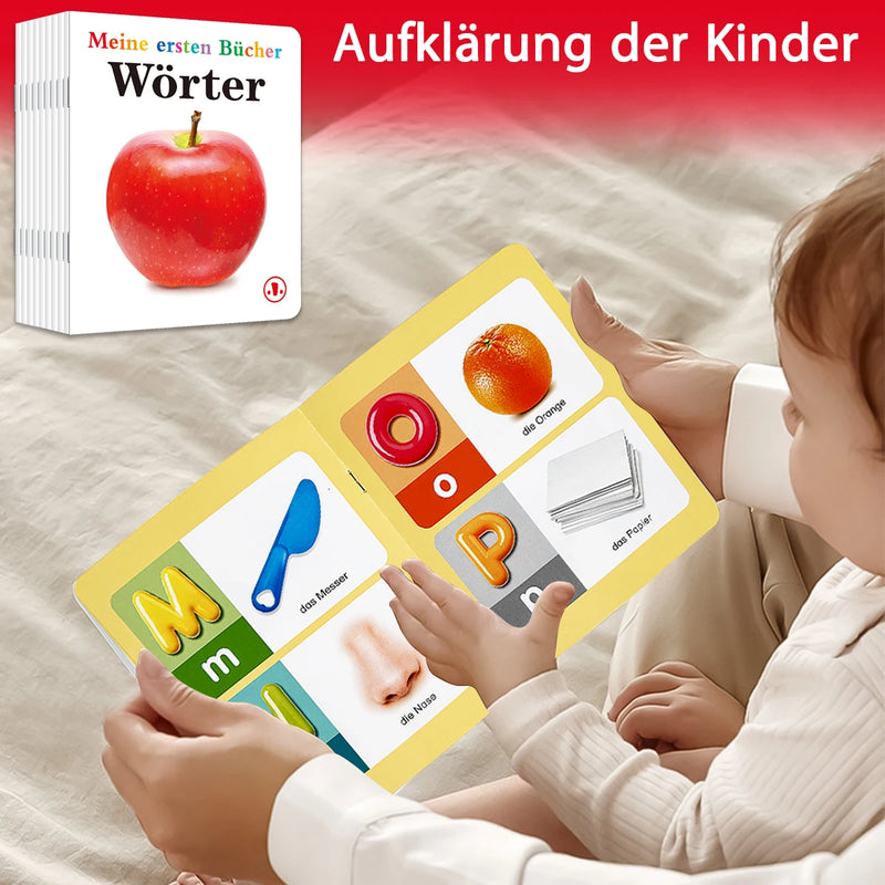 A set of ten children's German language learning encyclopedias