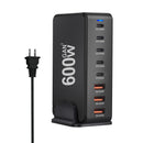 NEW 600W Gan Fast Charge 3.0 USB Type C Fast Charger Mobile 8-port 5C3A PD Charger  Convenient To Carry Tablet Charger