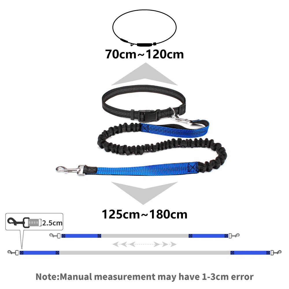 Correa de perro manos libres para pasear, correr y trotar, ajustable, cinturón de cintura, correa de pecho, cuerda de tracción, accesorios para perros