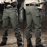 Men's City Cargo Winter Tactical SharkSkin Jackets Hiking Pants Fishing Climbing Trekking Casual Hunting Camping Trousers M-5XL