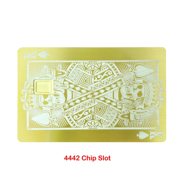 Tarjeta de regalo de metal grueso DIY, tamaño tarjeta de crédito, 0,8 mm 