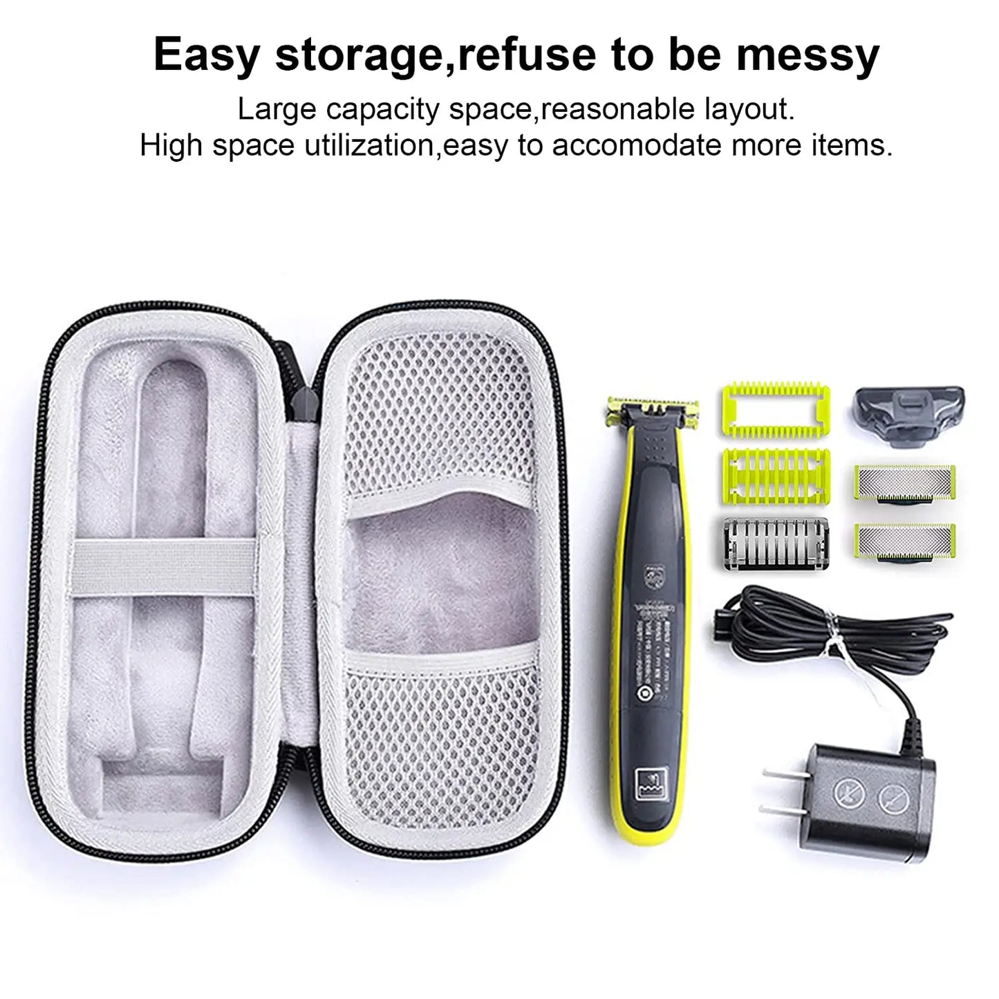 Basedidea EVA Protective Shaver Storage Case For Philips OneBlade Shaver Box Portable Beard Trimmer Protection Bag