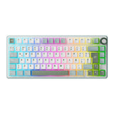 Teclado para juegos con cable Royal Kludge RK R75 de 80 teclas, retroiluminación RGB, 80 % de sellado, teclado mecánico intercambiable en caliente con teclas MDA PBT.