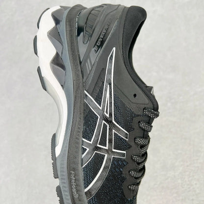 Zapatillas de running Asics Gel Kayano 27 Original para hombre, color negro, amortiguación Gel Kayano 27 K27, transpirables.