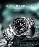 ADDIESDIVE Stainless Steel Watch Men's European and American Business Leisure Quartz Watch Waterproof Outdoor Sports Watch