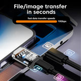 120W USB C OTG Adapter USB To Type C Data Transfer Charging Adapter 10Gbps USB Female To Type C Male Connector for IPhone 16 15