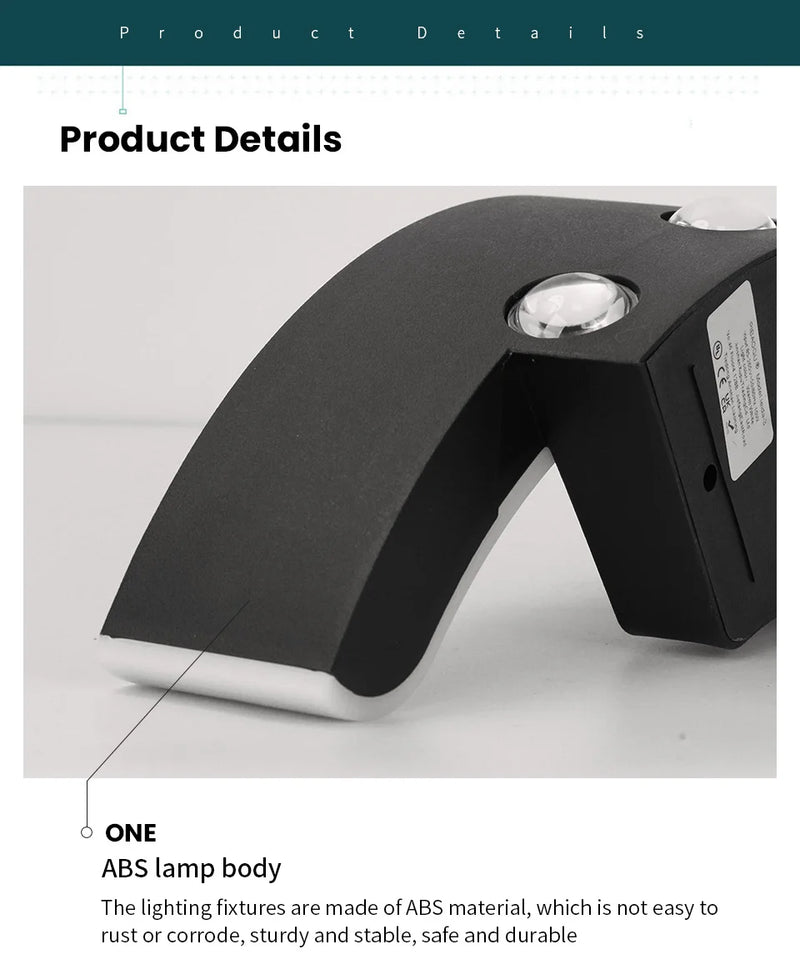 Waterproof IP66 Outdoor Wall Light 10W LED Wall Lamp Sconce Balcony Garden Decoration Lighting Lamp AC110V 220V