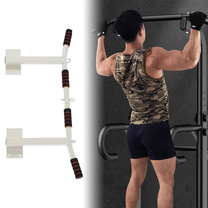 Wall Mount Chin-up Bar Non-slip Dip Bar for Indoor Upper Body Workout Adults
