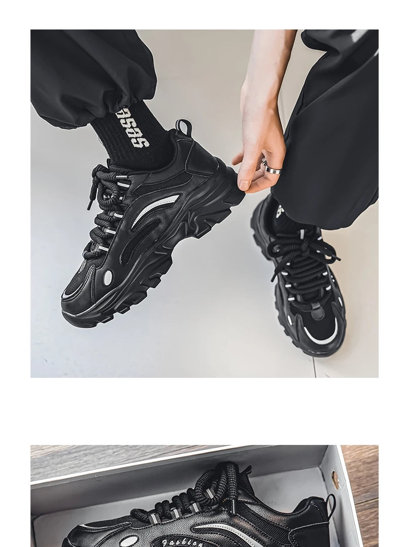 Men's Casual Shoes Sneakers for Men Trendy All-match Man Sports Shoe Hard-wearing Easy To Clean EAEOVNI Main Push Male Sneaker