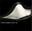 All Seasons Leather Diamond Steering Wheel Cover Universal Fit for 14 .5-15 Inch Durable Leather Cover Anti-Slip Veins Design