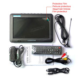LEADSTAR D8 Portable TV 8 Inch DVB-T2 ATSC ISDB-T tdt DTT Digital and Analog Mini Small Car Television Support TF MP4 H.265 AC3