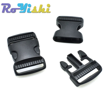 2 Pcs/Pack 20~50mm Plastic Hardware Dual Adjustable Side Release Buckles Molle Tatical Backpack Belt Bag Parts Strap Webbing