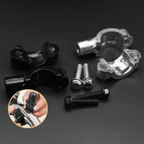 Motorcycle rearview mirror bracket and mounting clip black ABS fit for majority of motorcycle mirror replacements