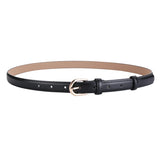 Women's belt genuine leather fashion casual simple everything matching decoration cowhide pants belt white jeans small belt