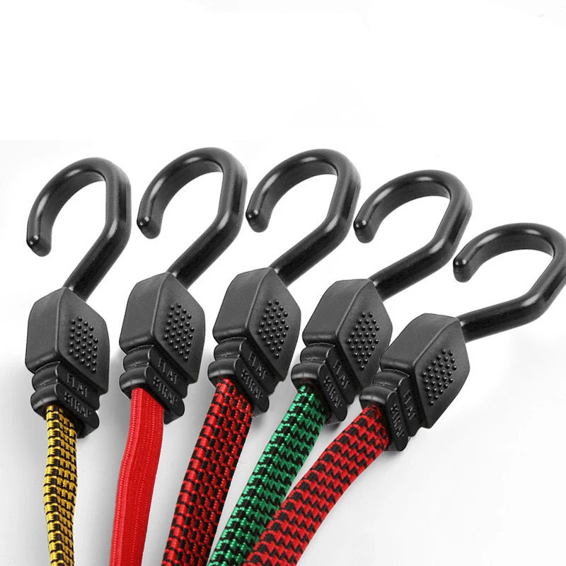 New Elastics Rubber Luggage Rope Cord Hooks Bikes Rope Tie Bicycle Luggage Roof Rack Strap Fixed Band Hook Car Accessories