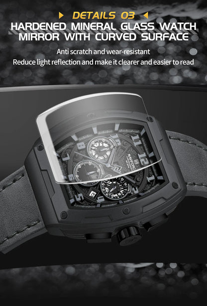NAVIFORCE Luxury Brand Men Sports Watch Quartz 24 Hours Chronograph Waterproof Male Wristwatches Date Display Clock Reloj Hombre