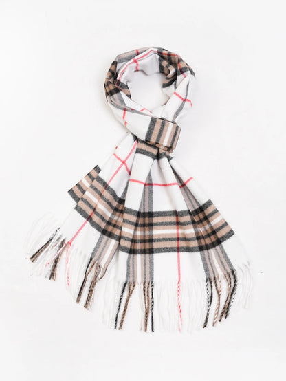 Edinburgh plaid warm cashmere feel men's scarf shawl preppy Scottish plaid scarf
