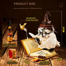 Magical World Owl Doctor Magic Book and Lights Building Blocks Bricks Animal Bird Models Boys Assembly Toys Kid Christmas Gifts