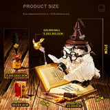 Magical World Owl Doctor Magic Book and Lights Building Blocks Bricks Animal Bird Models Boys Assembly Toys Kid Christmas Gifts