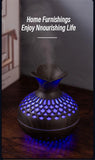 Wood Grain Mini Vase Air Humidifier USB Electric Ultrasonic Water Aroma Essential Oil Diffuser Home Room Fragrance Air Purifier