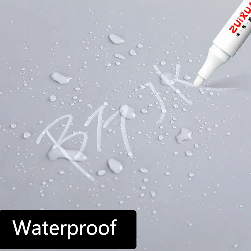 1/3/5 Pcs White Marker Pens 2.0mm Oily Waterproof White Gel Pen DIY Graffiti Sketching Markers Stationery Writing School Supplies