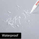1/3/5 Pcs White Marker Pens 2.0mm Oily Waterproof White Gel Pen DIY Graffiti Sketching Markers Stationery Writing School Supplies