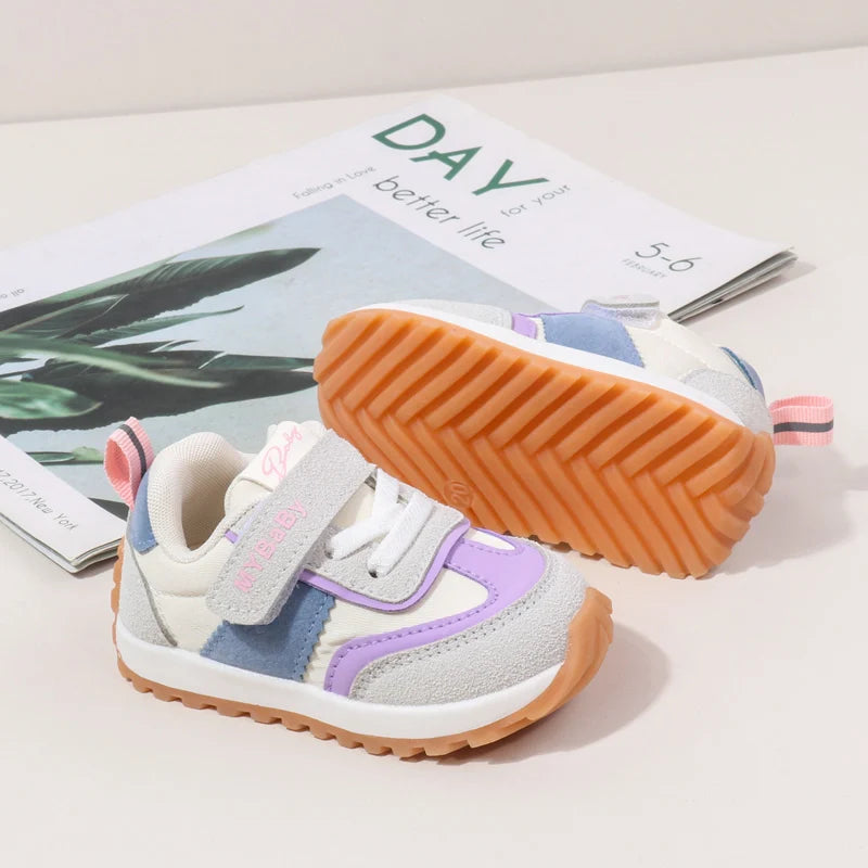 Spring and Autumn Children Casual Sports Shoes High Quality Anti Slip Walking Shoes for Girl Boy Cute Baby Prewalker Shoes BM16
