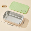 WORTHBUY 304 Stainless Steel Lunch Box With Lid Portable Fruit Salad Food Container Stackable Leak Proof Bento Box For Student