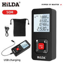 HILDA Laser Rangefinder Distance Meter 40M 50M 60M 80M 100M Rangefinder Laser Tape Range Finder Building лазерный дальномер