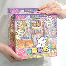 50 in 1 landscape stickers miniature scene collection 3d three-dimensional girls children's educational toys