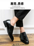 New Red Sole Brogue Shoes Men Black Business Mens Formal Shoes Lace-up Round Toe Spring/Autumn
