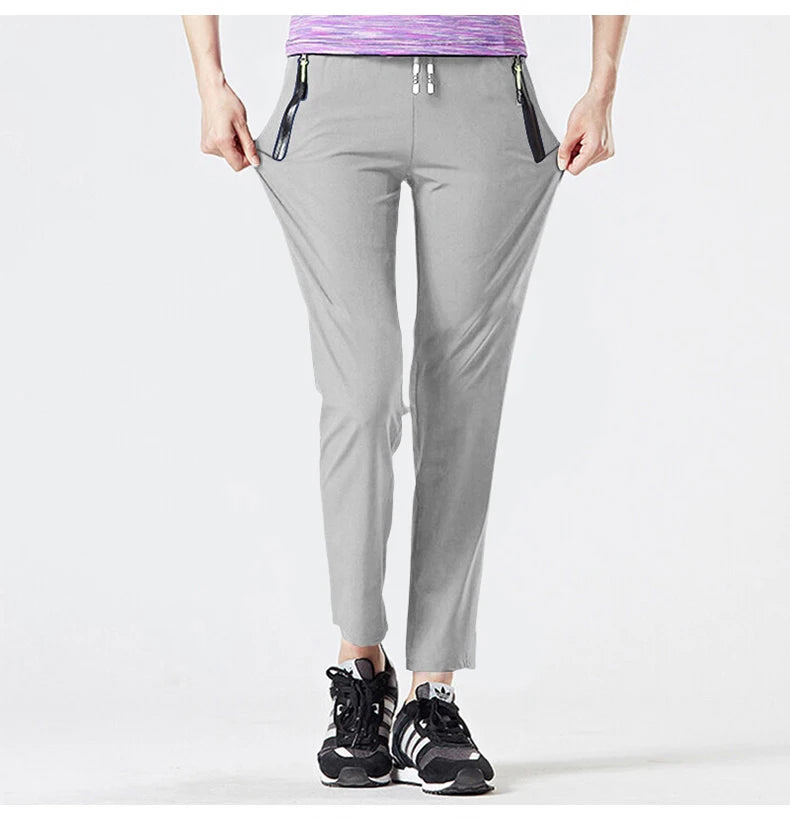 LNGXO Women Men Camping Pants Climbing Trekking Outdoor Sports Thin Pants Unisex Summer Quick Dry 4-Way Stretch Hiking Trousers