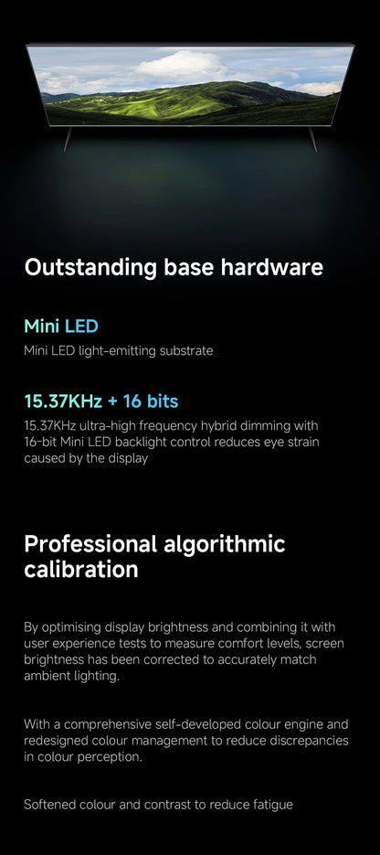 XIAOMI S MINI 55 144Hz QD-Mini LED Dolby Vision® IQ, Dolby Atmos® Google TV