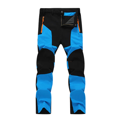 Pantalones de senderismo casuales para las 4 estaciones, pantalones de pesca abrigados para hombres, pantalones tácticos impermeables para deportes al aire libre, pantalones de trekking de montaña