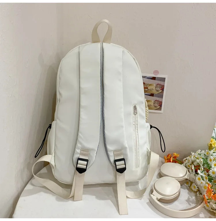 Large Capacity Schoolbag for Boys and Girls, High School and College Students, Simple Casual Sports Backpack, Fashion Travel Backpack