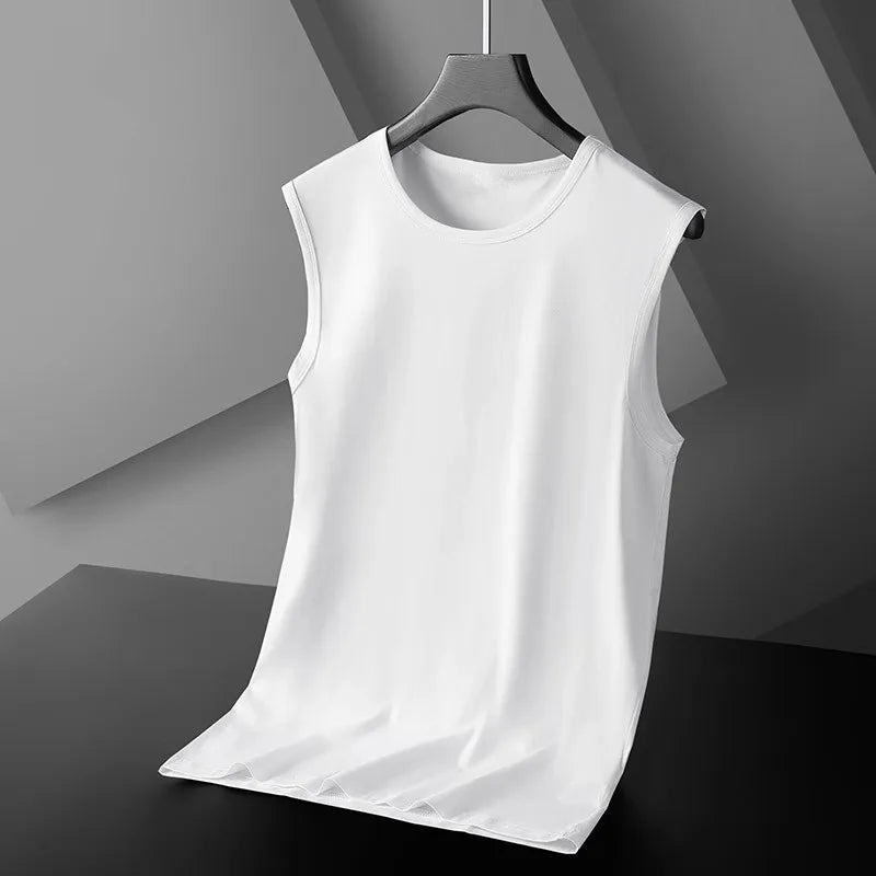Men Vest Bodybuilding Motion Outerwear Sweatshirt Breathable Elastic