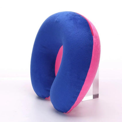 Almohada de cuello en forma de U, inflable, para aliviar la fatiga, para viajes, reposacabezas de vuelo, cojín para dormir en forma de U para avión.