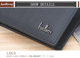 Baellerry Men Genuine Cow Leather Wallet Card Holder Male Purse Short with Coin Pocket Leather Wallets for Men