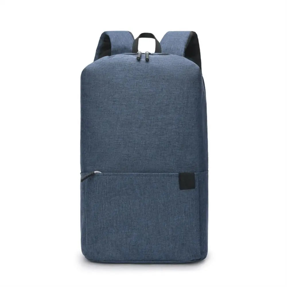 Portable Large Capacity Small Backpack Solid Color Waterproof Travel Bag Multiple Pockets Unisex School Bags Travel