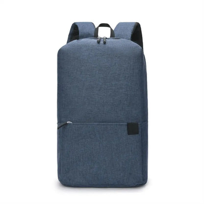 Portable Large Capacity Small Backpack Solid Color Waterproof Travel Bag Multiple Pockets Unisex School Bags Travel